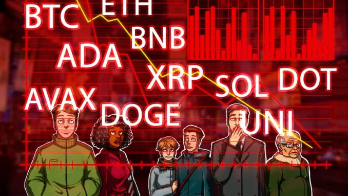 BTC, ETH, ADA, BNB, XRP, SOL, DOT, DOGE, UNI, AVAX BTC, ETH, ADA, BNB, XRP, SOL, DOT, DOGE, UNI, AVAX