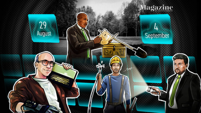 Hodler’s Digest, Aug. 29-Sept. 4 Cointelegraph Magazine