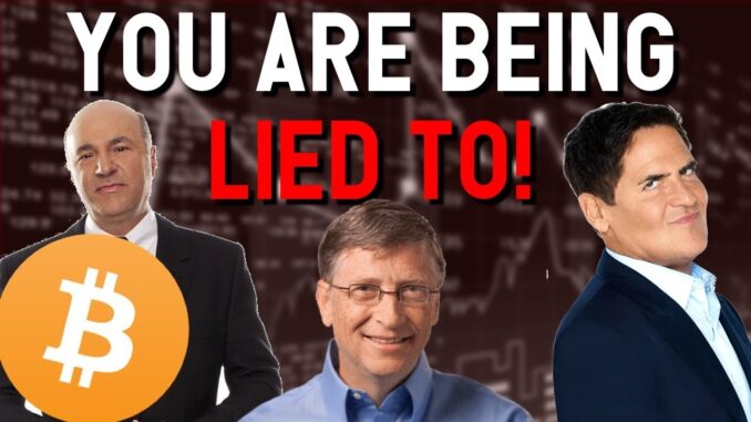 You are being LIED TO about BITCOIN 🚨DON'T BE FOOLED! Cuban Gates O'Leary conspire against crypto