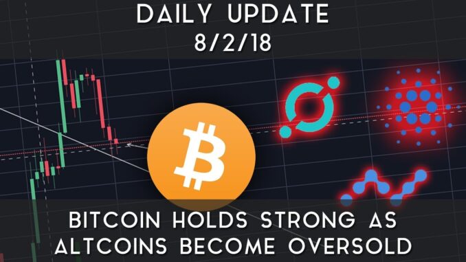 Daily Update (8/2/18) | Bitcoin holds strong as altcoins become oversold
