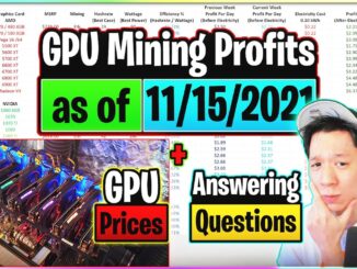 GPU Mining Profits as of 11/15/21 | GPU Prices | Answering Questions