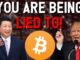 🚨PROOF you are being LIED TO about BITCOIN! 😱China & USA admit to crashing BTC!