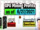 GPU Mining Profits as of 6/27/21 | GPU Prices | Answering Questions