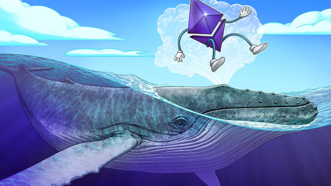 Ethereum whale transactions peak at 2-month high amid Goerli testnet merger