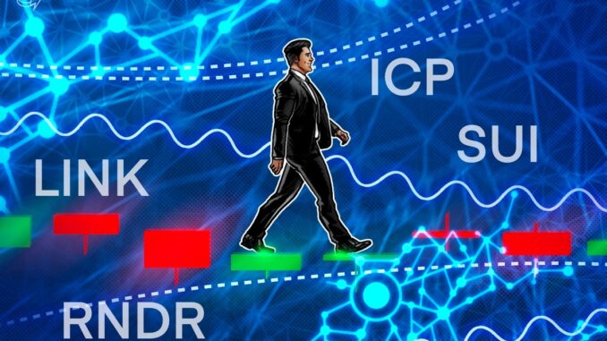 Bitcoin’s muted price volatility shifts traders’ focus to LINK, ICP, RNDR and SUI