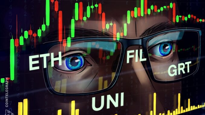 ETH, UNI, FIL and GRT turn bullish as Bitcoin price hovers above $51K