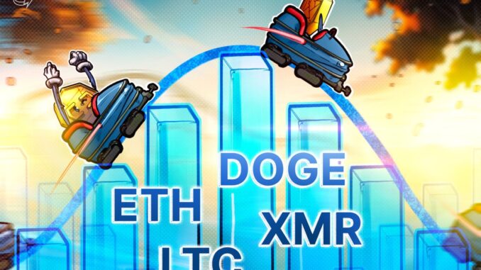 Bitcoin looks ripe for a rebound, and so do ETH, DOGE, LTC, and XMR