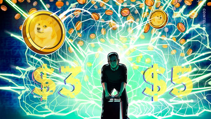Dogecoin to $5? It’s possible according to a ‘Gaussian channel’ model 