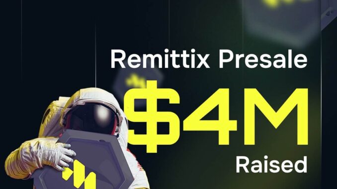 Remittix (RTX) hits $4m presale as XRP holders take notice Remittix (RTX) hits $4m presale as XRP holders take notice