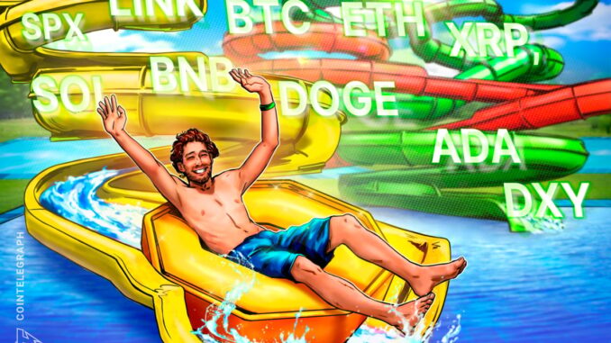 SPX, DXY, BTC, ETH, XRP, SOL, BNB, DOGE, ADA, LINK