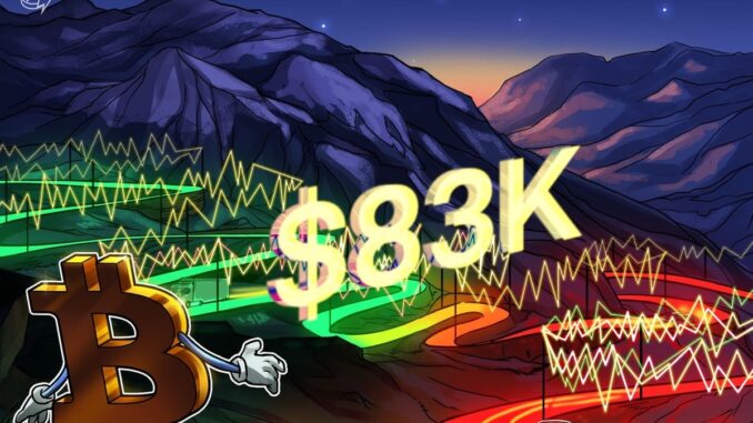Bitcoin price stabilizes near $83K as investors eye S&P 500 Bitcoin price stabilizes near $83K as investors eye S&P 500 recovery