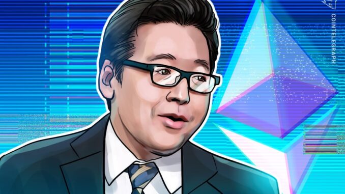 Ethereum on ‘Same Supercycle’ as Bitcoin: Tom Lee